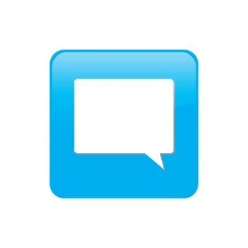 Colorful square buttons for website or app - speech bubble Stock Illustration
