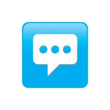Colorful square buttons for website or app - speech bubble イラスト素材