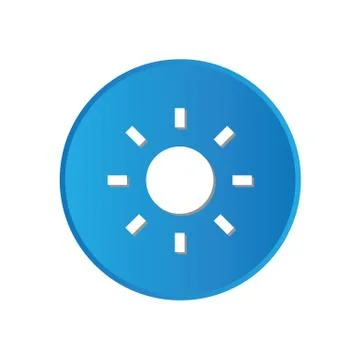 Colorful square buttons for website or app - sun イラスト素材