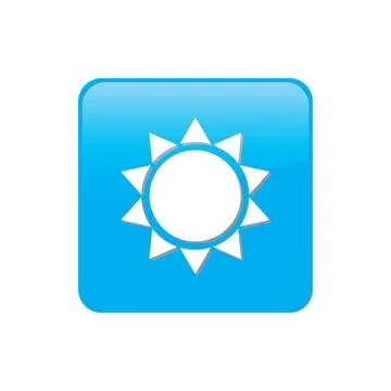 Colorful square buttons for website or app - sunshine Stock Illustration
