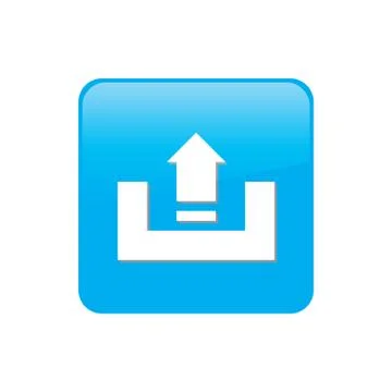 Colorful square buttons for website or app - upload Stock Illustration
