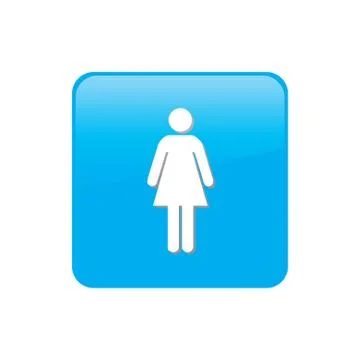 Colorful square buttons for website or app - woman イラスト素材