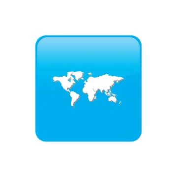 Colorful square buttons for website or app - world イラスト素材