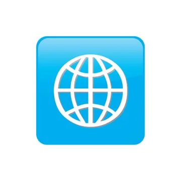 Colorful square buttons for website or app - world イラスト素材