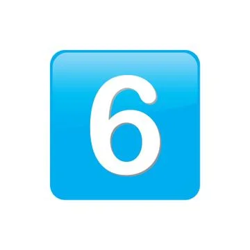 Colorful square buttons for website or app - 6 イラスト素材