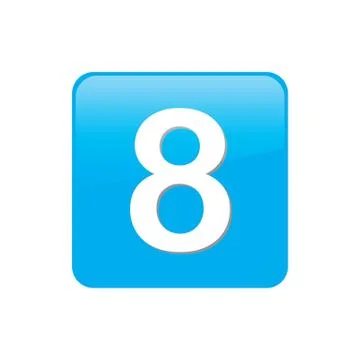 Colorful square buttons for website or app - 8 イラスト素材