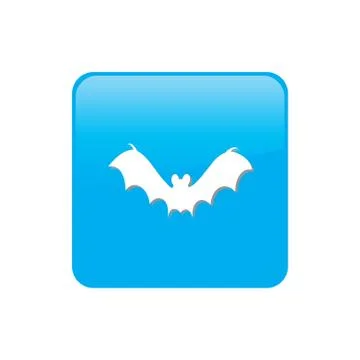 Colorful square buttons for website or app - bat Stock Illustration