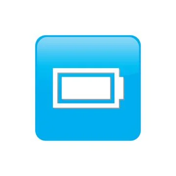 Colorful square buttons for website or app - battery イラスト素材