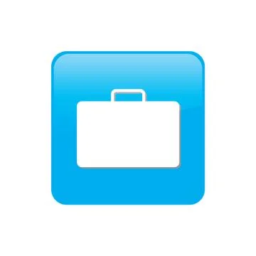 Colorful square buttons for website or app - briefcase 스톡 일러스트