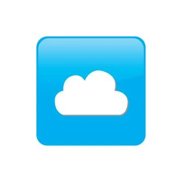 Colorful square buttons for website or app - cloud Stock Illustration