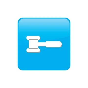 Colorful square buttons for website or app - hammer イラスト素材