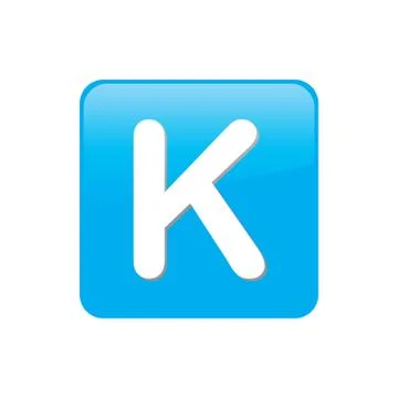 Colorful square buttons for website or app - k Stock Illustration