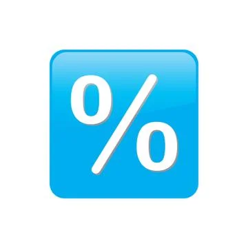 Colorful square buttons for website or app - percent イラスト素材