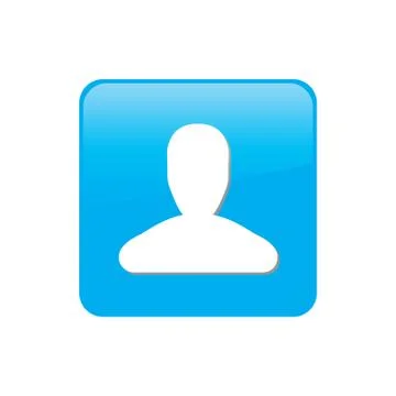 Colorful square buttons for website or app - person Stock Illustration