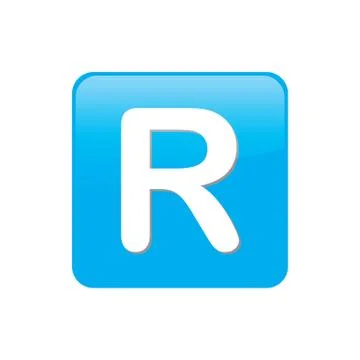Colorful square buttons for website or app - r Stock Illustration