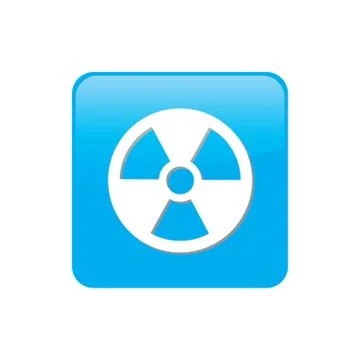 Colorful square buttons for website or app - radioactive Ilustração Stock