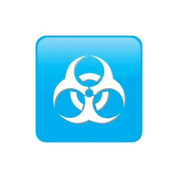 Colorful square buttons for website or app - radioactive Stock Illustration