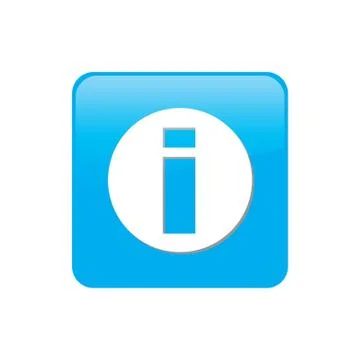 Colorful square buttons for website or app - info Stock Illustration