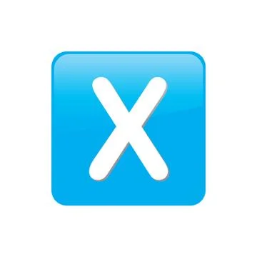 Colorful square buttons for website or app - x Stock Illustration