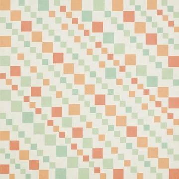 Colorful square diagonal pattern on paper texture Stock Illustration