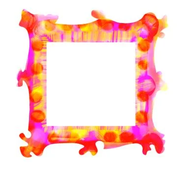 Colorful square frame Illustrazione stock