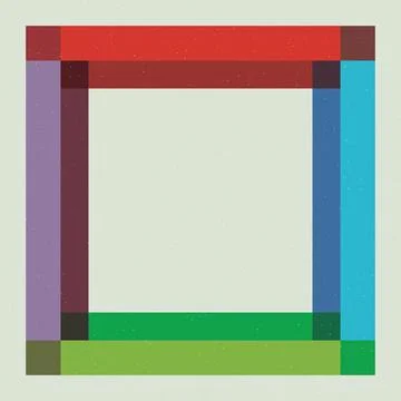 Colorful square frame transparency on gray background with rough texture Stock Illustration