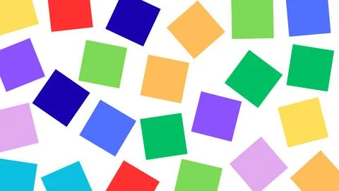 Colorful Square Geometry Seamless Pattern for Wallpaper and Fabric Stock Illustration