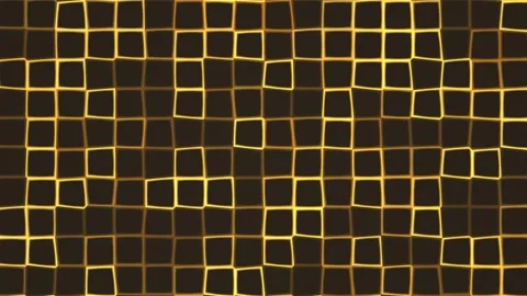 Colorful square grid with yellow lines on dark background Stock Footage 338203934