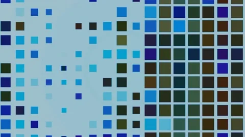 Colorful Square Lights Blinking Animation Loop  Video stock 229842547