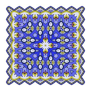 Colorful square pattern design Stock Illustration