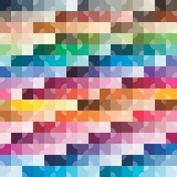Colorful square retro pattern abstract background Stock Illustration