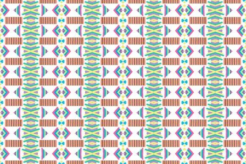 Colorful Square shape form a pattern to be striped Illustrazione stock