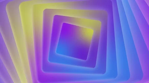 Colorful square shape, futuristic geometric background. Stock Footage 183674828