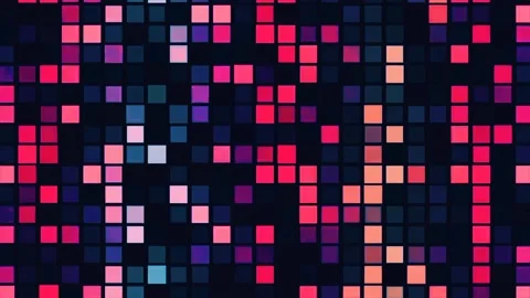 Colorful Square Shape Lights Animation Loop  스톡 동영상 225605082