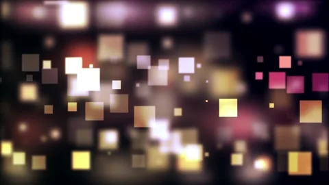 Colorful Square Shape Lights Motion Background Loop Stock Footage 202131141