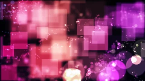 Colorful Squares And Circle Shape Lights Background Loop Stock-Footage 202131048