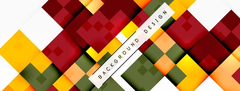Colorful squares and rectangles create a vibrant background design Stockillustratie