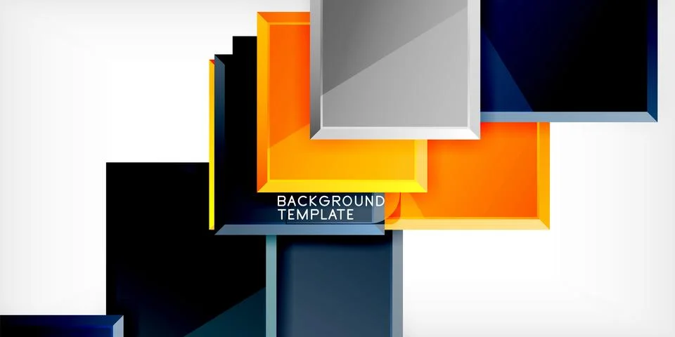Colorful squares and rectangles. Vector Illustration For Wallpaper, Banner 스톡 일러스트