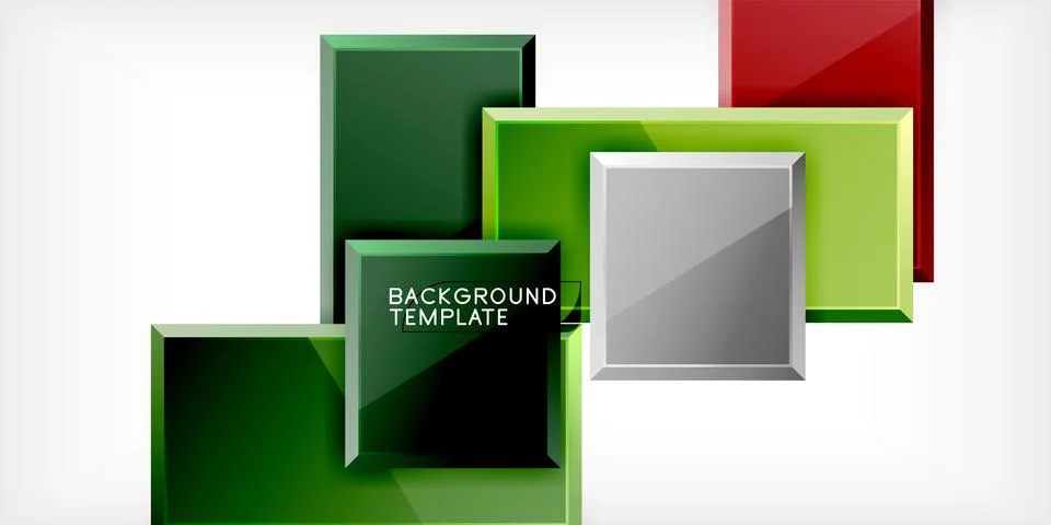 Colorful squares and rectangles. Vector Illustration For Wallpaper, Banner Stockillustratie
