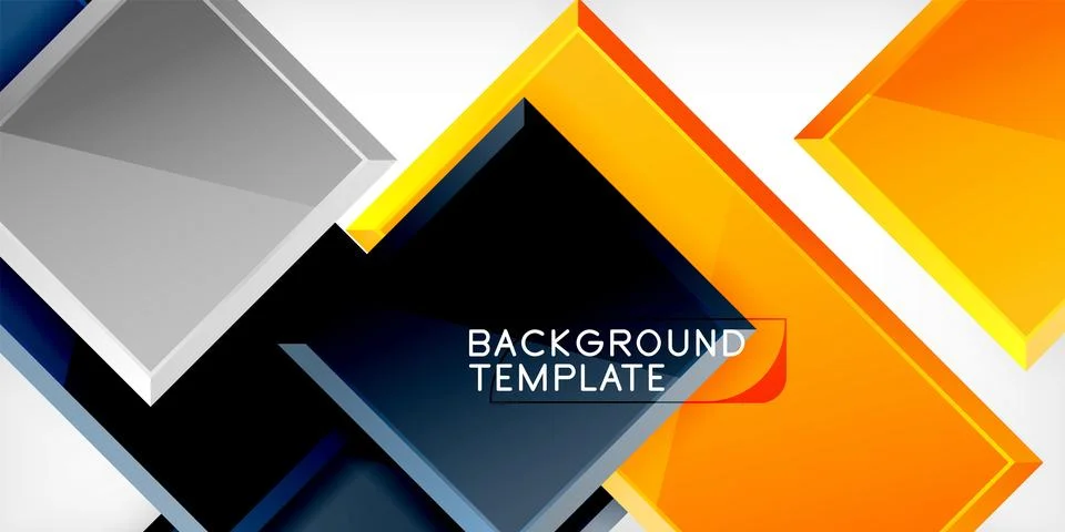 Colorful squares and rectangles. Vector Illustration For Wallpaper, Banner Illustrazione stock