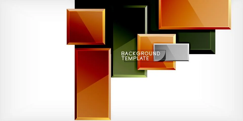 Colorful squares and rectangles. Vector Illustration For Wallpaper, Banner 스톡 일러스트