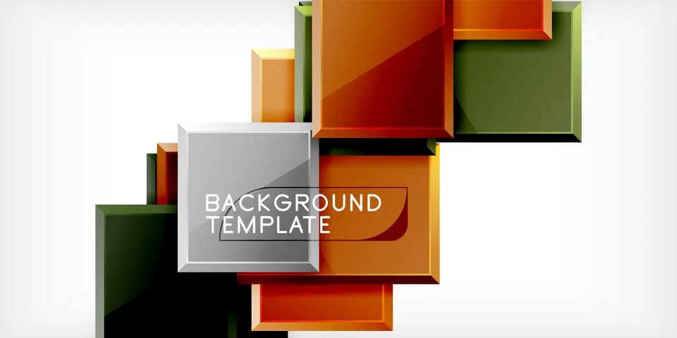 Colorful squares and rectangles. Vector Illustration For Wallpaper, Banner 스톡 일러스트