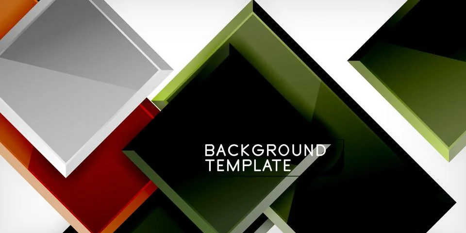 Colorful squares and rectangles. Vector Illustration For Wallpaper, Banner Stockillustratie
