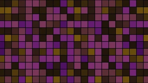 Colorful squares create a digital pattern for backgrounds Stock Footage 338188950