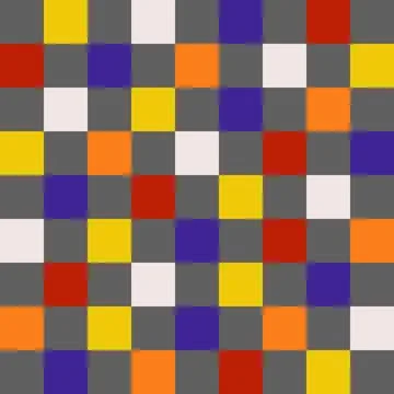 Colorful squares create a seamless pattern in a check and plaid style. This a Stock Illustration