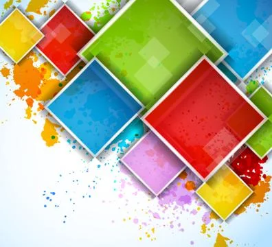 Colorful squares Stock Illustration