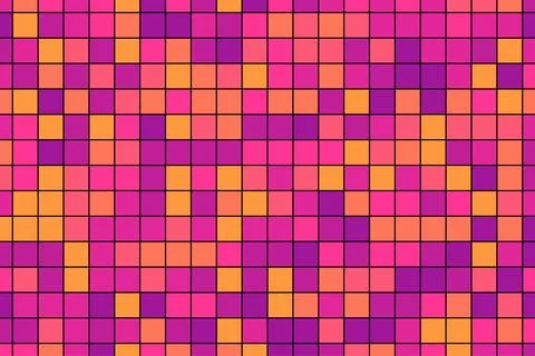 Colorful squares mosaic vector background Illustrazione stock