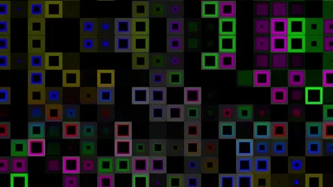 Colorful Squares Moving Down Stock Footage 283100108