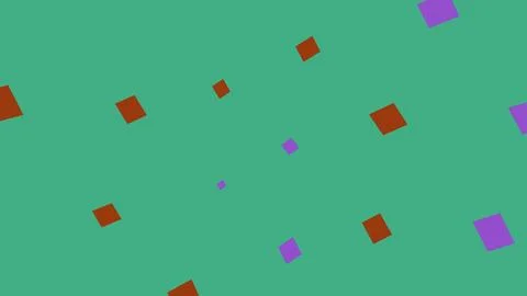 Colorful squares pattern on a green background イラスト素材
