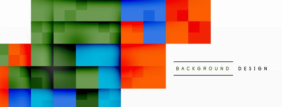 Colorful squares on white background create a vibrant and symmetrical pattern イラスト素材